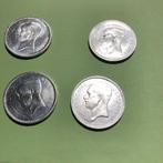 Beleggingsmunten LeopoldIII Zilver 1933/1934  Per 4 of meer, Setje, Zilver, Ophalen of Verzenden, Zilver