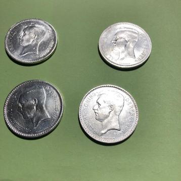 Beleggingsmunten LeopoldIII Zilver 1933/1934  Per 4 of meer beschikbaar voor biedingen