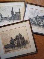 Etsen 3 stuks van Turnhout, Antiek en Kunst, Ophalen