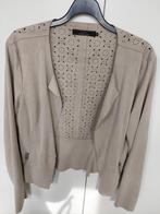 Veste Only gris beige taille 40 effet nubuck, Kleding | Dames, Jasjes, Kostuums en Pakken, Only, Beige, Zo goed als nieuw, Ophalen