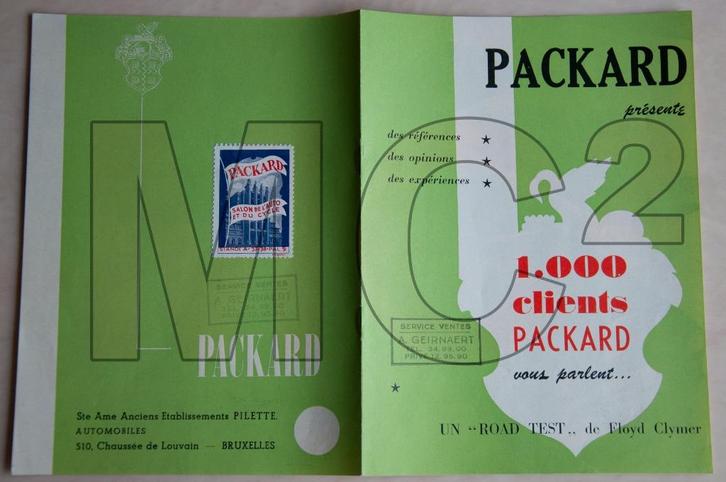 foldertje PACKARD 300, Livres, Autos | Brochures & Magazines, Envoi