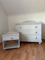 Commode (inclusief luiertafel) en nachtkastje, Gebruikt, 75 tot 100 cm, Commode, Ophalen