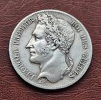 5 Francs   1848  Leopold l.  Gelauwerd, Zilver, Ophalen of Verzenden, Losse munt, Zilver