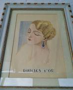 Boucles d'Or (gouden haarlokken) -Art Deco tekening uit 1935, Ophalen of Verzenden