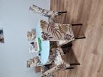 Tafel te koop, Huis en Inrichting, Ophalen, Gebruikt, Rond, Glas