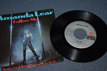 45t vinylhit's  van Amanda Lear, : "FOLLOW ME" e.a.