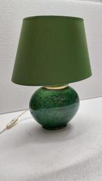 Splendide lampe de table vintage verte, Ophalen of Verzenden