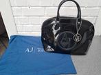 Zwarte lakleer handtas Armani jeans, Handtassen en Accessoires, Ophalen, Zo goed als nieuw, Zwart, Handtas