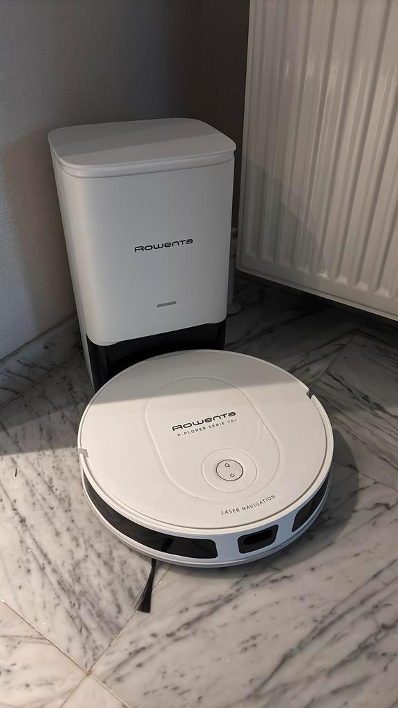 Robotstofzuiger rowenta xplorer 70+ wit, Elektronische apparatuur, Stofzuigers, Zo goed als nieuw, Robotstofzuiger, Ophalen