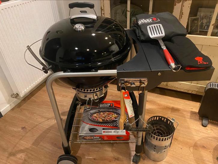 Weber performer GBS houtskoolbarbecue z.g.a.n., Tuin en Terras, Houtskoolbarbecues, Zo goed als nieuw, Ophalen