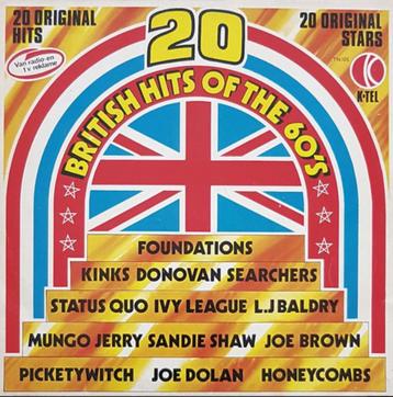 vinyl:  VARIOUS - 20 BRITISH HITS OF THE 60's  -  K-Tel beschikbaar voor biedingen