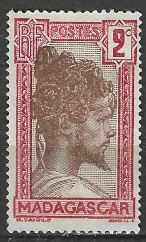 Madagascar 1930/1938 - Yvert 162 - Chef Sakalave (ZG), Timbres & Monnaies, Timbres | Afrique, Non oblitéré, Autres pays, Envoi