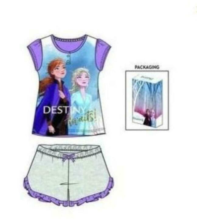 Disney Frozen Shortama Grijs - Maat 98-104-116-122-128, Enfants & Bébés, Vêtements enfant | Taille 104, Neuf, Fille, Vêtements de nuit ou Sous-vêtements
