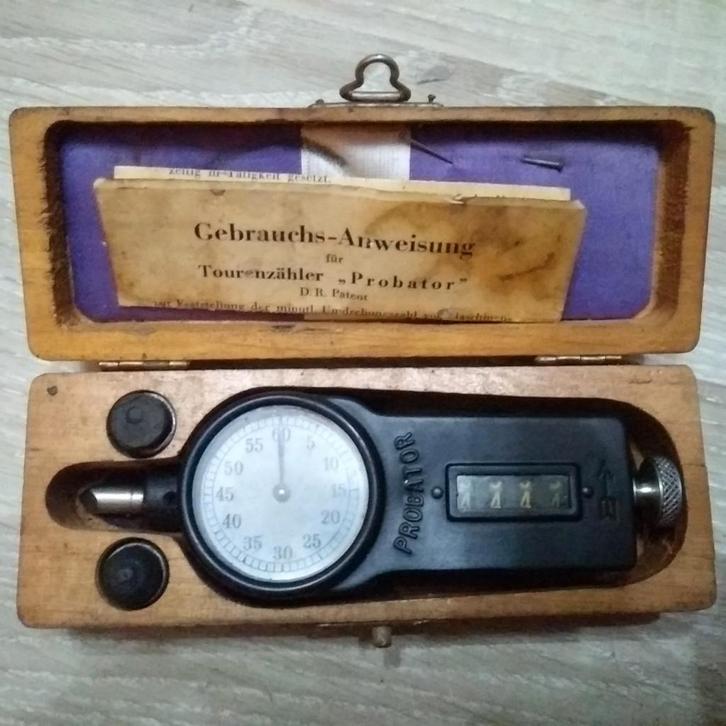 outil de mesure - Ancien tachymètre Probator rétro, Antiquités & Art, Curiosités & Brocante, Enlèvement ou Envoi