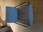 1-zits fauteuils in antracietkleurige stof., Huis en Inrichting, Ophalen, Gebruikt, Metaal
