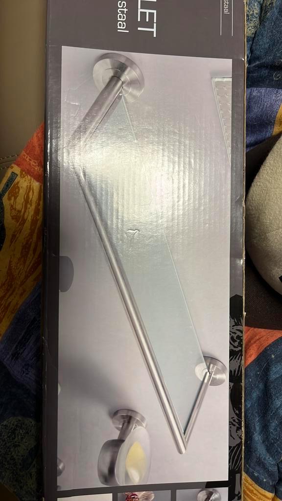 Glazen tablet badkamer, Doe-het-zelf en Bouw, Sanitair, Nieuw, Douche, Glas, Ophalen