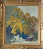 HENRI JOSEPH PAUWELS / BOEKET MIMOSA / OLIEVERF 89x79cm KAD, Ophalen