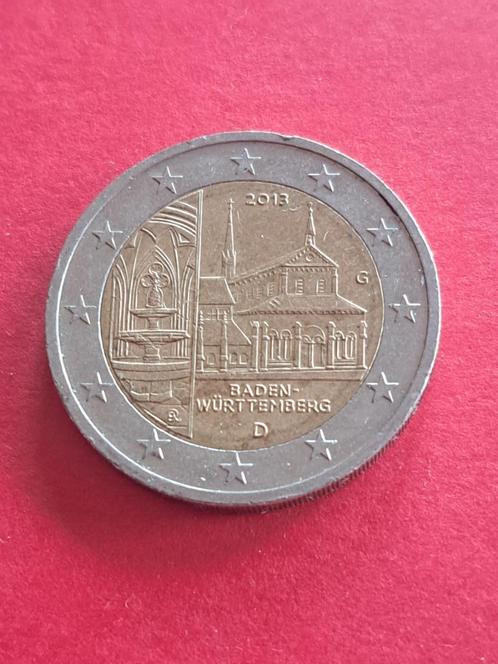 2013 Allemagne 2 euros Bade-Wurtemberg G Karlsruhe, Timbres & Monnaies, Monnaies | Europe | Monnaies euro, Monnaie en vrac, 2 euros