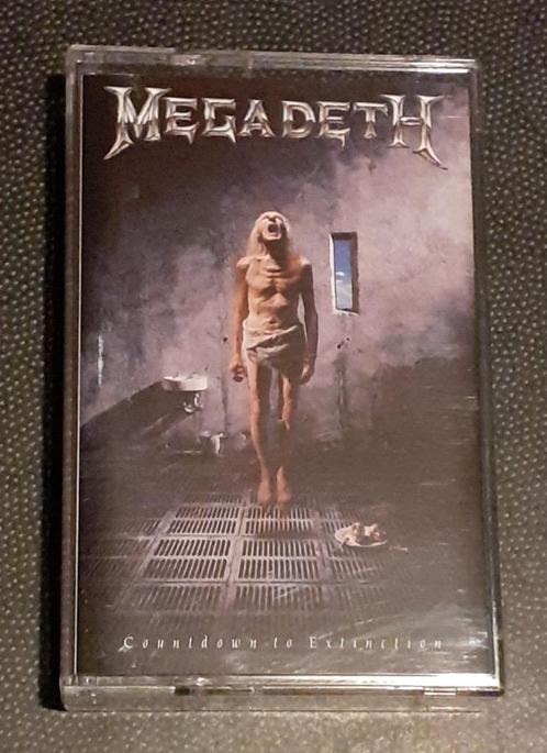Megadeth Countdown to Extinction audiocassette. EU 1992, Cd's en Dvd's, Cassettebandjes, Gebruikt, Voorbespeeld, Rock en Metal