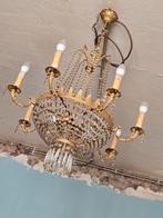Ancien lustre cristal style bohème, Huis en Inrichting, Lampen | Kroonluchters, Ophalen, Gebruikt
