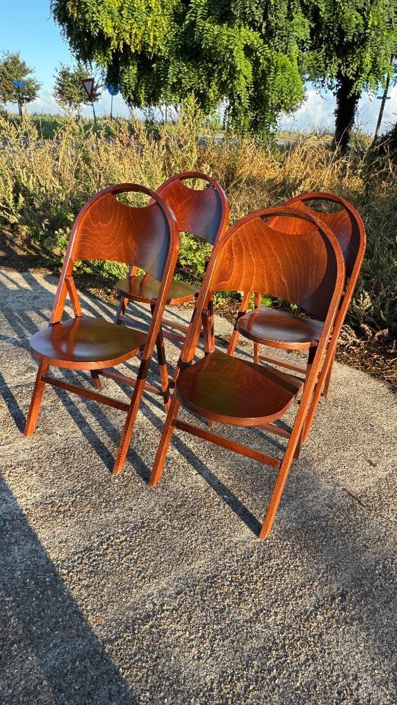 thonet stijl klapstoelen, Antiek en Kunst, Antiek | Meubels | Stoelen en Sofa's, Ophalen