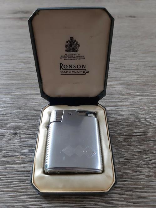 Vintage Ronson varaflame aansteker met orig. Doosje      A5, Verzamelen, Rookartikelen, Aanstekers en Luciferdoosjes, Gebruikt