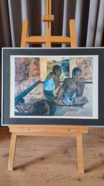 Paul Gauguin Te Rerioa Taïti 1897 met kader 61 x 81 cm, Huis en Inrichting, Ophalen, 50 tot 75 cm, Zo goed als nieuw, 75 tot 100 cm