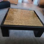 Stijlvolle vintage salontafel – Brutalistische look, Ophalen, Gebruikt, Glas