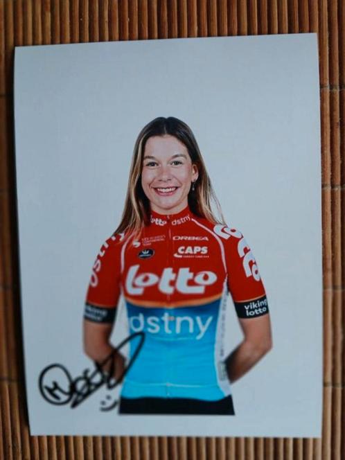 Gesigneerde foto van Mieke Docx., Sport en Fitness, Wielrennen, Nieuw, Ophalen of Verzenden
