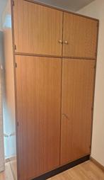Grote vintage kleerkast, Ophalen, Gebruikt, 100 tot 150 cm, 200 cm of meer