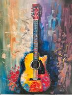 Schilderij gitaar, Ophalen