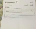 Tickets Waregem Koerse 2/9/2025 ( middenplein), Tickets en Kaartjes, Twee personen