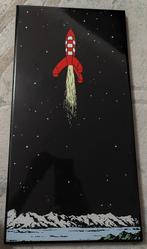 Glazuurplaat van Kuifje, Ophalen of Verzenden, Kuifje, Zo goed als nieuw, Beeldje of Figuurtje