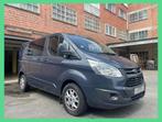 Ford Transit Custom 2.2TDCI, cabine double, 6 places, utilit, Carnet d'entretien, Transit, Tissu, Bleu