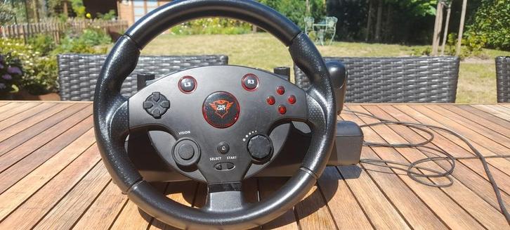 Volant Trust GTX Gaming, Informatique & Logiciels, Joysticks, Comme neuf, Enlèvement ou Envoi