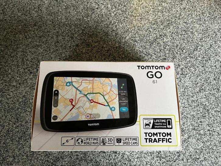 Tom Tom GO 61 GPS groot scherm, Auto diversen, Autonavigatie, Zo goed als nieuw, Ophalen of Verzenden