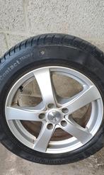 Jantes alu 16p avec bon pneus 4saisons 205/60/16, Auto-onderdelen, Banden en Velgen, Ophalen, Banden en Velgen, 205 mm, All Season