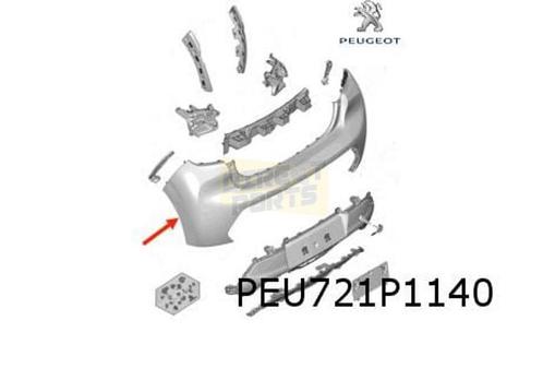 Peugeot	208 (10/19-)achterbumper (Te spuiten) (Bij PDC) (Bij, Auto-onderdelen, Carrosserie, Bumper, Peugeot, Achter, Nieuw, Verzenden