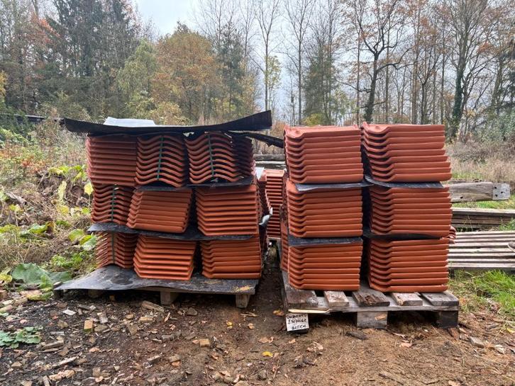 Pottelberg dakpannen, Doe-het-zelf en Bouw, Dakpannen en Dakbedekking, Nieuw, Dakpannen, Steen of Klei, Rood, 15 m² of meer, Ophalen