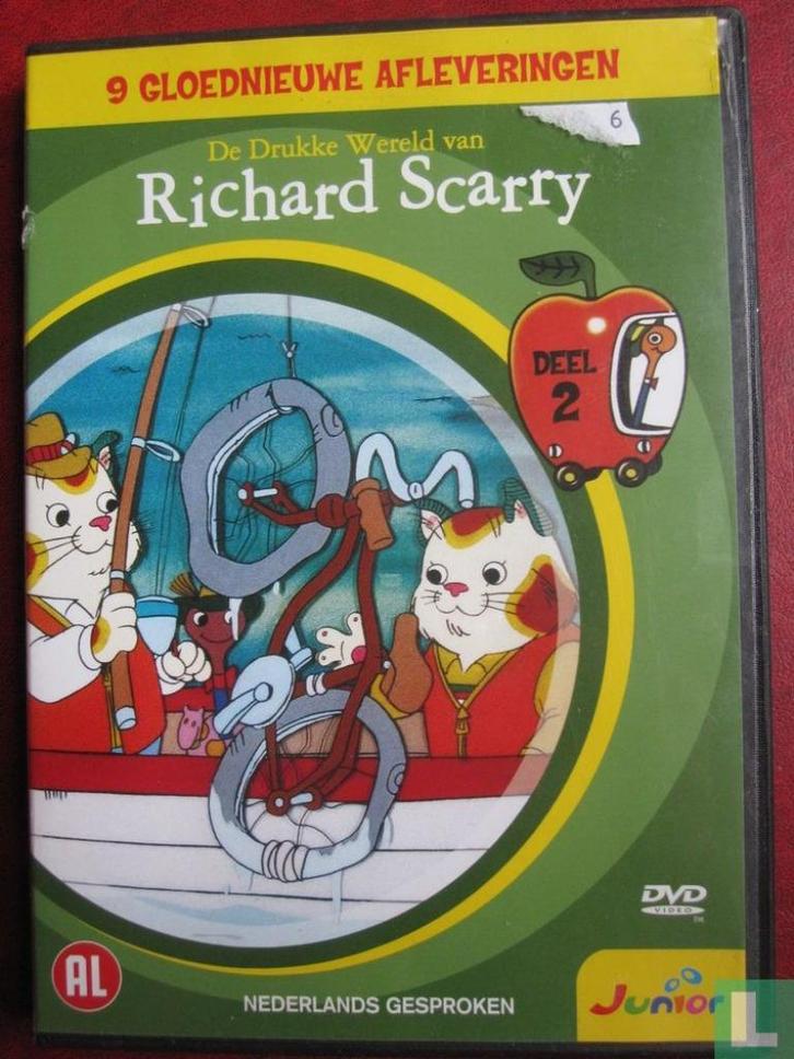 DVD De drukke wereld van Richard Scarry - deel 2, Cd's en Dvd's, Dvd's | Kinderen en Jeugd, Zo goed als nieuw, Educatief, Alle leeftijden