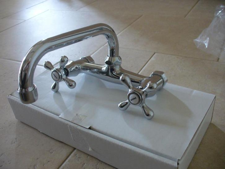 Tweemengskraan in chroom  “KVR”, Doe-het-zelf en Bouw, Sanitair, Chroom, Ophalen