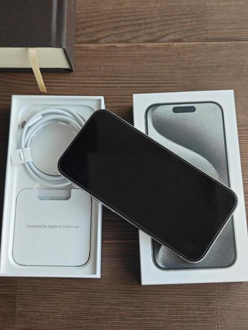 Apple iPhone 15 Pro 512GB Wit titanium, Telecommunicatie, Mobiele telefoons | Apple iPhone, Zo goed als nieuw, 8 GB, iPhone 15