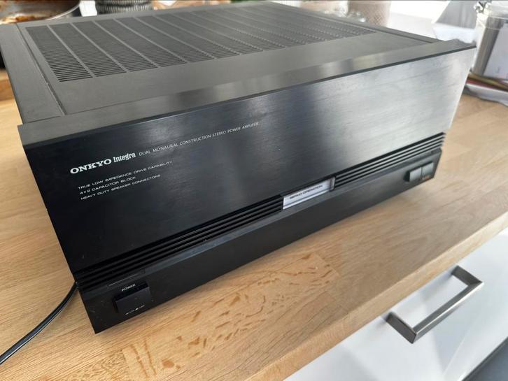 Onkyo Integra M-502 eindversterker (zeldzaam), Audio, Tv en Foto, Versterkers en Ontvangers, Gebruikt, 120 watt of meer, Onkyo
