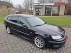 Saab 9-3, Auto's, Saab, Leder en Stof, Zwart, 5 deurs, Particulier