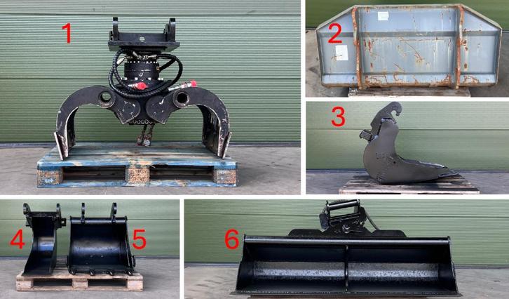 KINSHOFER Sorteer grijper, Grondbak, Graafbak, kantelbak, Zakelijke goederen, Machines en Bouw | Onderdelen, Ophalen