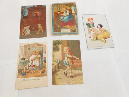 Cartes anciennes., Collections, Cartes postales | Thème, Non affranchie, Avant 1920, Enfants, Enlèvement ou Envoi