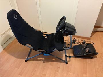 Logitech G923 + Playseat (PS5 / PS4 / PC) beschikbaar voor biedingen