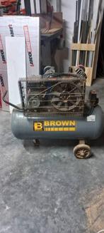 Te kooo: Compressor Brown 100L, Ophalen, Gebruikt, 200 tot 400 liter/min, Mobiel