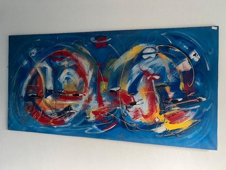 Prachtig  schilderij van Balinese kunstenaar, Antiquités & Art, Art | Peinture | Classique, Enlèvement