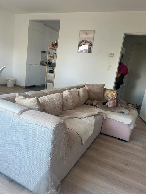 Gratis hoekzetel met schade, Huis en Inrichting, Zetels | Complete zithoeken, Gebruikt, Stof, Ophalen